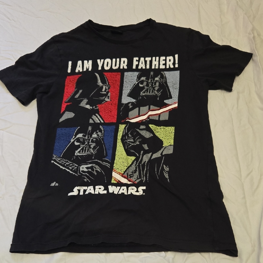 Star Wars Black Graphic T-Shirt Adult Small